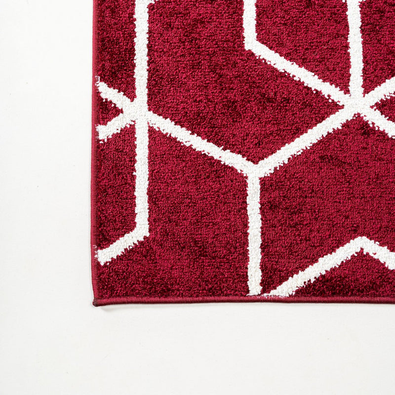 Tumbling Blocks Modern Geometric Area Rug 2