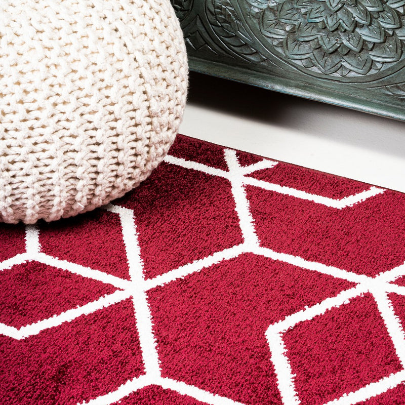 Tumbling Blocks Modern Geometric Area Rug 2