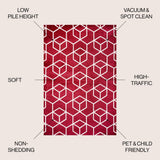 Tumbling Blocks Modern Geometric Area Rug 2