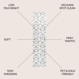 Tumbling Blocks Modern Geometric Area Rug 2