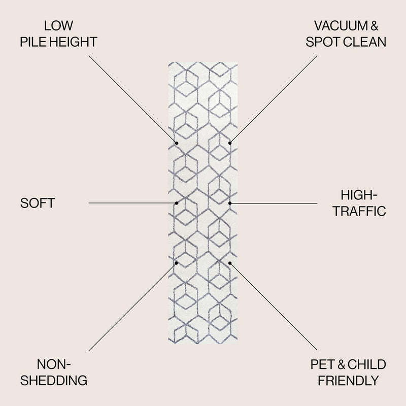 Tumbling Blocks Modern Geometric Area Rug 2