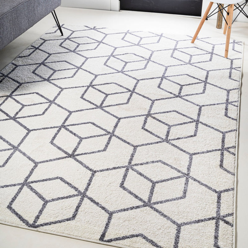 Tumbling Blocks Modern Geometric Area Rug 2