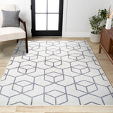 Tumbling Blocks Modern Geometric Area Rug 2