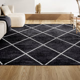 Cole Minimalist Diamond Trellis Area Rug