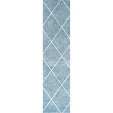 Cole Minimalist Diamond Trellis Area Rug