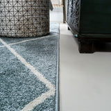 Cole Minimalist Diamond Trellis Area Rug