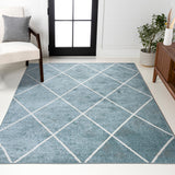 Cole Minimalist Diamond Trellis Area Rug