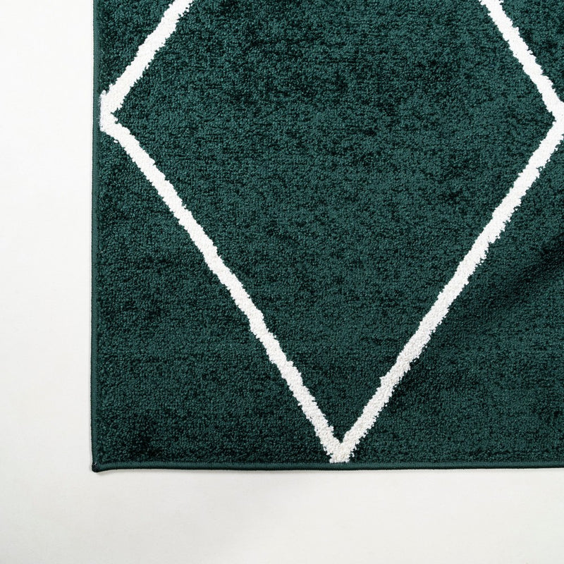 Cole Minimalist Diamond Trellis Area Rug