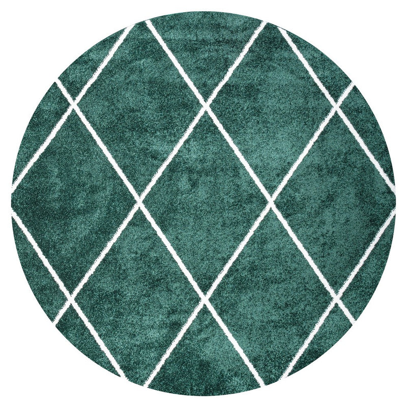 Cole Minimalist Diamond Trellis Area Rug