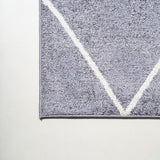 Cole Minimalist Diamond Trellis Area Rug