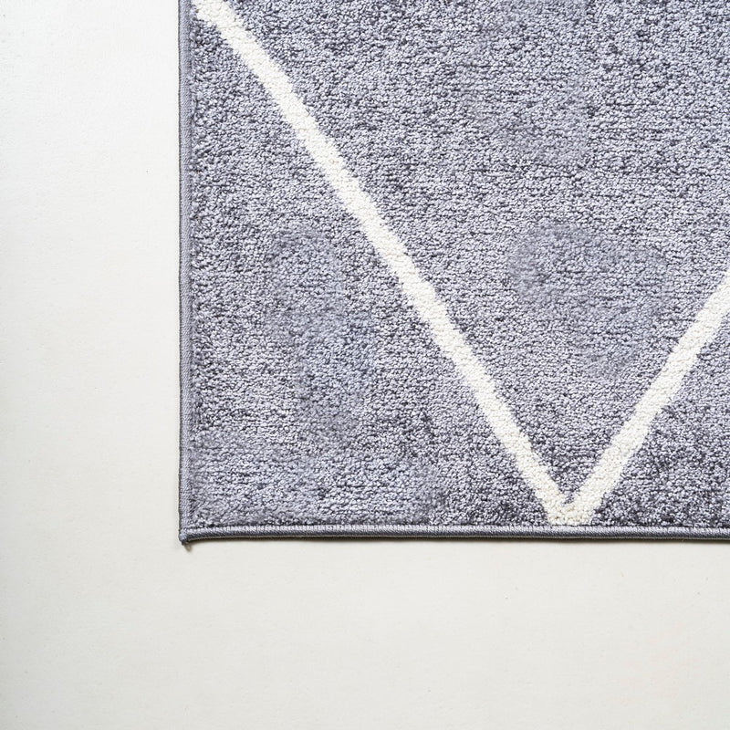 Cole Minimalist Diamond Trellis Area Rug