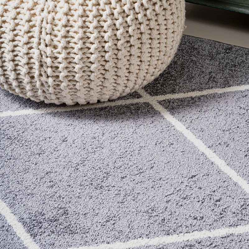 Cole Minimalist Diamond Trellis Area Rug