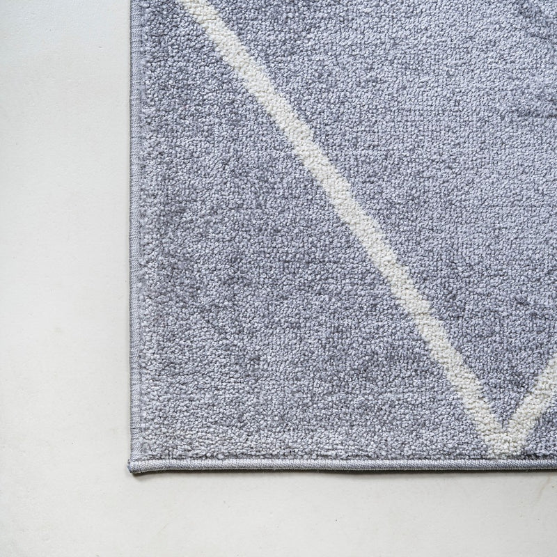 Cole Minimalist Diamond Trellis Area Rug