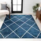 Cole Minimalist Diamond Trellis Area Rug