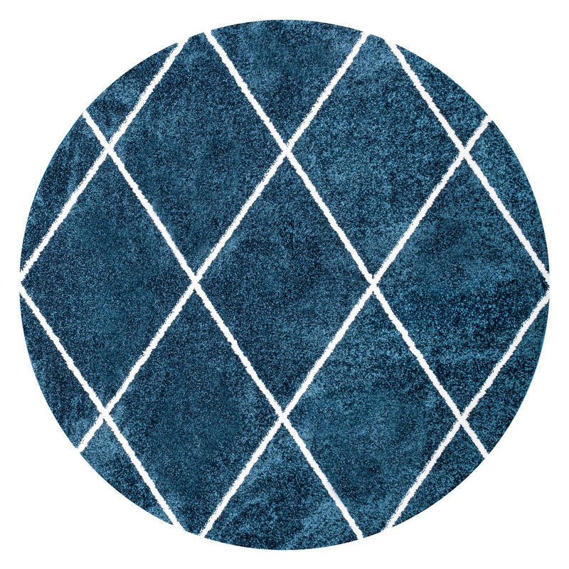 Cole Minimalist Diamond Trellis Area Rug