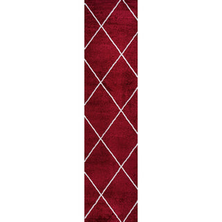 Cole Minimalist Diamond Trellis Area Rug