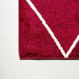 Cole Minimalist Diamond Trellis Area Rug