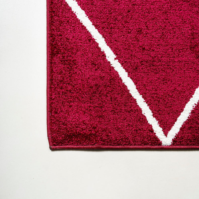Cole Minimalist Diamond Trellis Area Rug