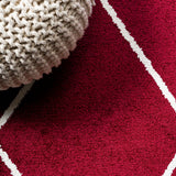 Cole Minimalist Diamond Trellis Area Rug