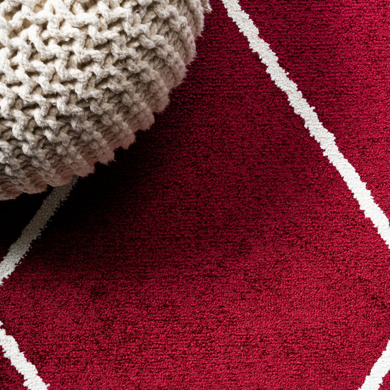 Cole Minimalist Diamond Trellis Area Rug