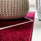 Cole Minimalist Diamond Trellis Area Rug