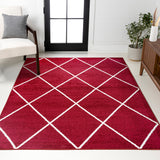 Cole Minimalist Diamond Trellis Area Rug