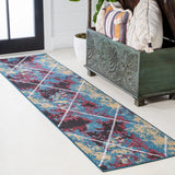 Cole Minimalist Diamond Trellis Area Rug