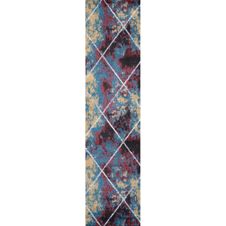 Cole Minimalist Diamond Trellis Area Rug