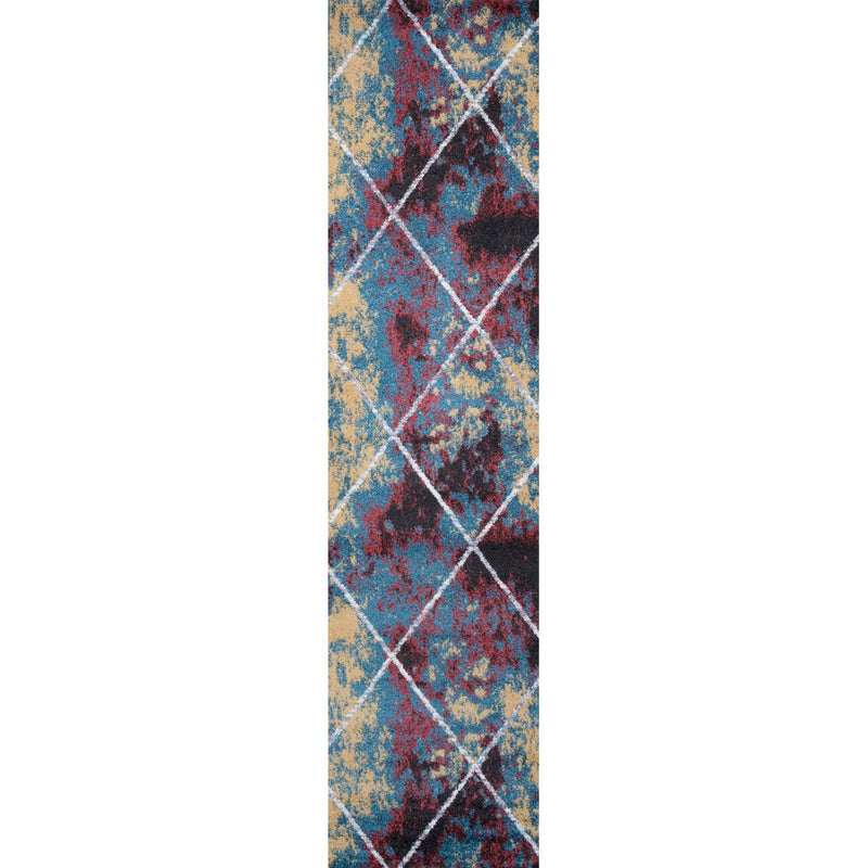 Cole Minimalist Diamond Trellis Area Rug