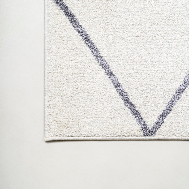 Cole Minimalist Diamond Trellis Area Rug