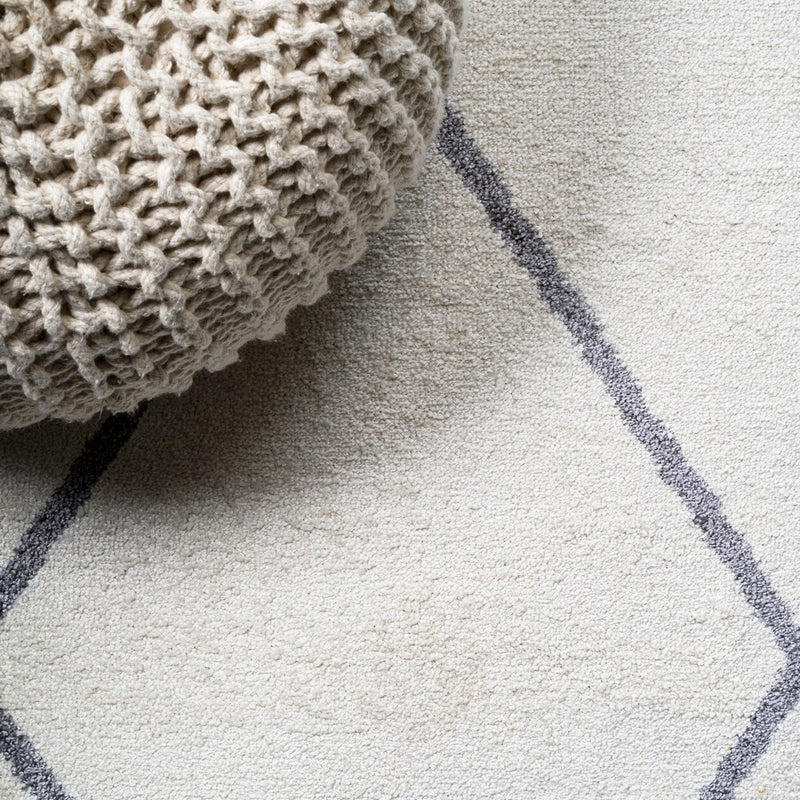 Cole Minimalist Diamond Trellis Area Rug