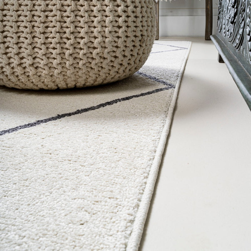 Cole Minimalist Diamond Trellis Area Rug