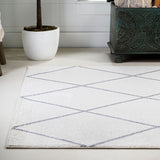 Cole Minimalist Diamond Trellis Area Rug