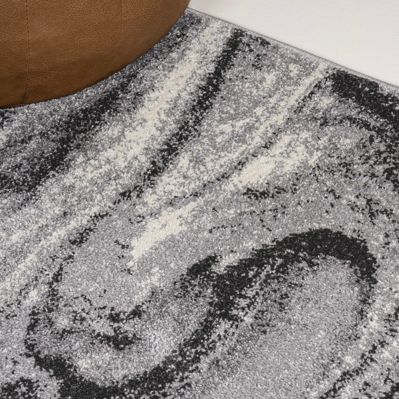 Viscon Abstract Marble Contemporary Area Rug