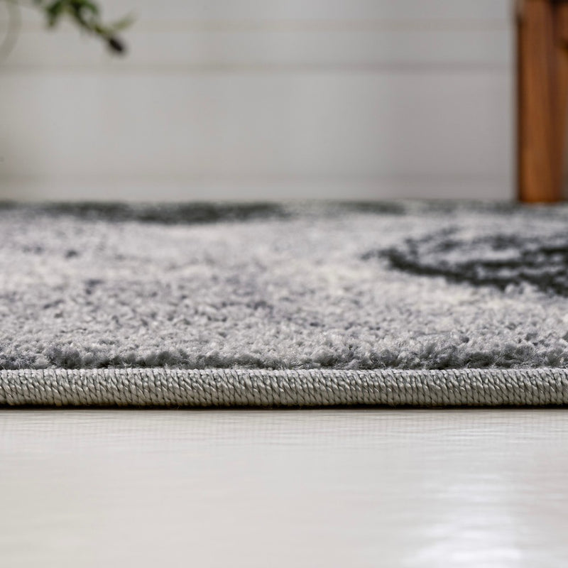 Viscon Abstract Marble Contemporary Area Rug