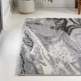 Viscon Abstract Marble Contemporary Area Rug