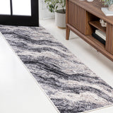 Kassia Contemporary Glam Abstract Marble Area Rug