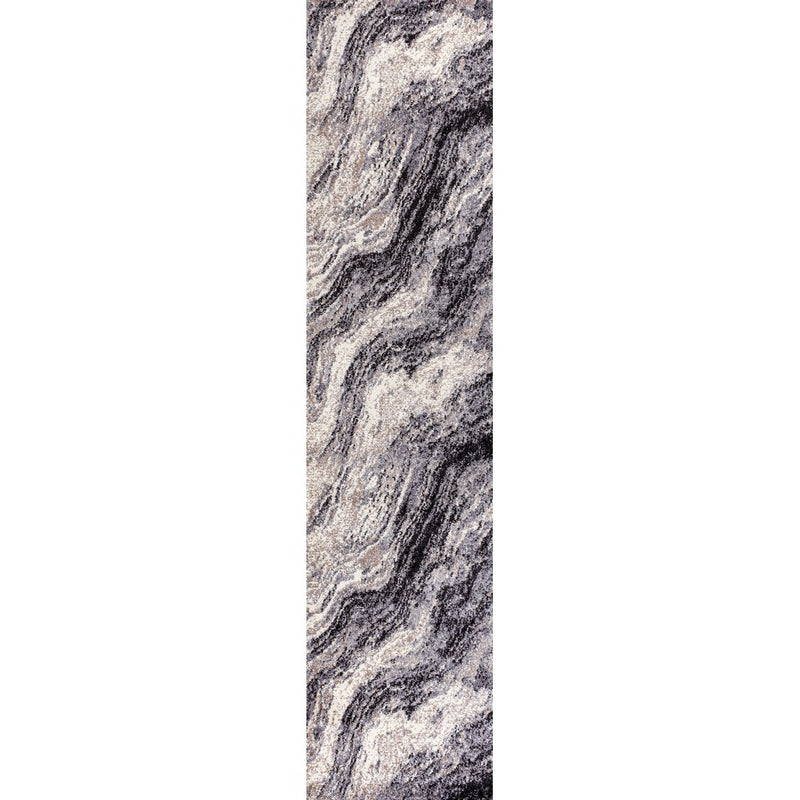 Kassia Contemporary Glam Abstract Marble Area Rug