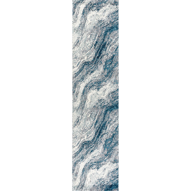 Kassia Contemporary Glam Abstract Marble Area Rug