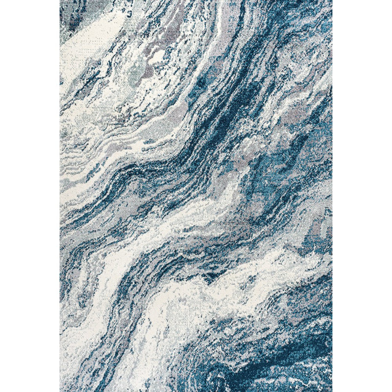 Kassia Contemporary Glam Abstract Marble Area Rug