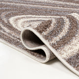 Eleni Contemporary Glam Abstract Marble Area Rug