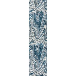 Eleni Contemporary Glam Abstract Marble Area Rug