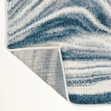 Eleni Contemporary Glam Abstract Marble Area Rug