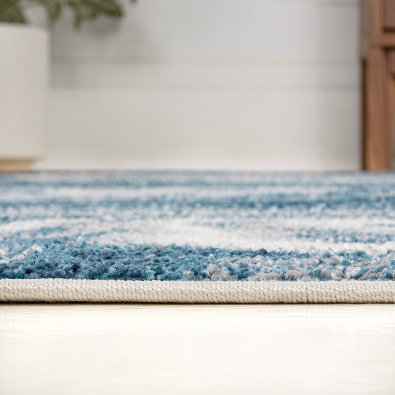 Eleni Contemporary Glam Abstract Marble Area Rug