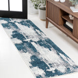 Zoe Contemporary Bohemian Abstract Marble Area Rug