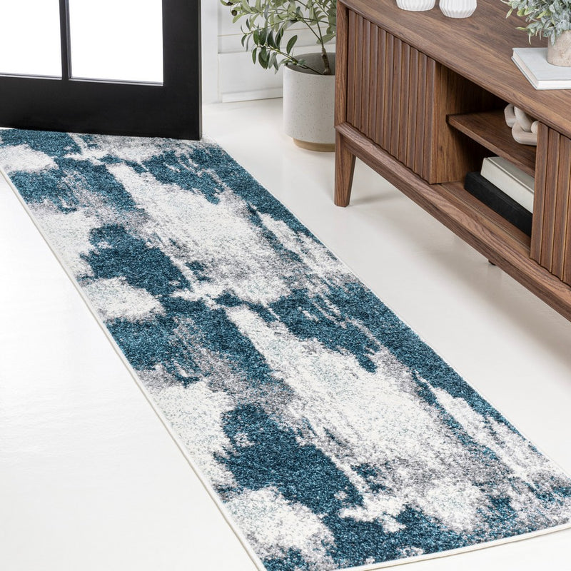 Zoe Contemporary Bohemian Abstract Marble Area Rug
