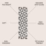 Alcudia Geometric Shag Area Rug