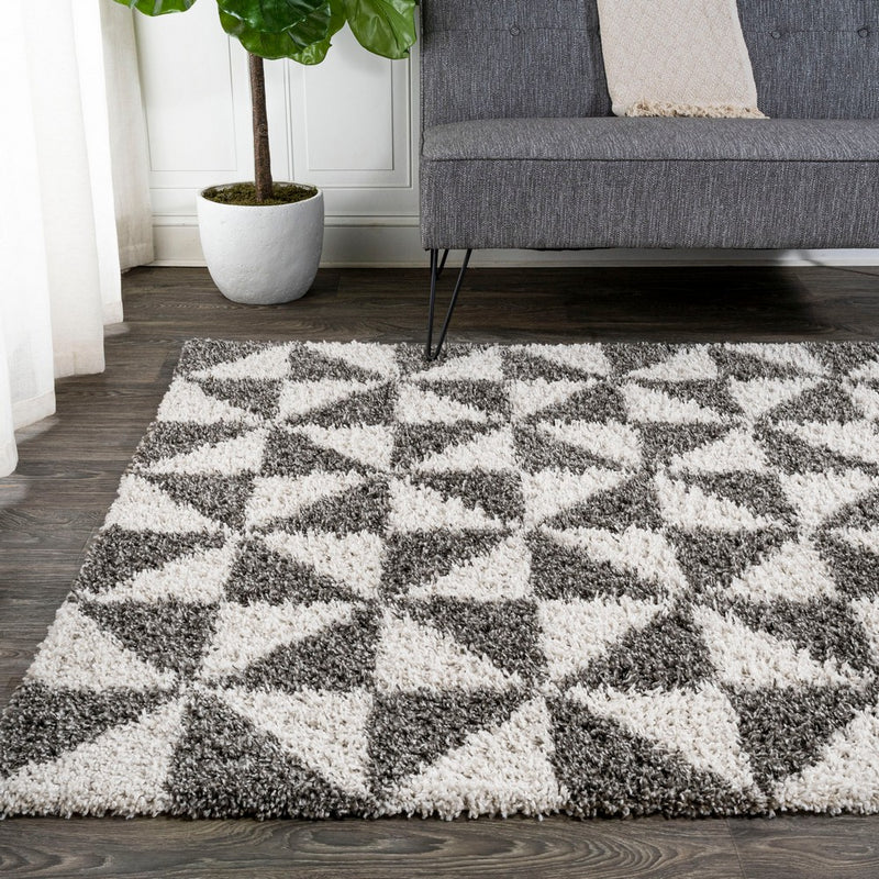 Alcudia Geometric Shag Area Rug
