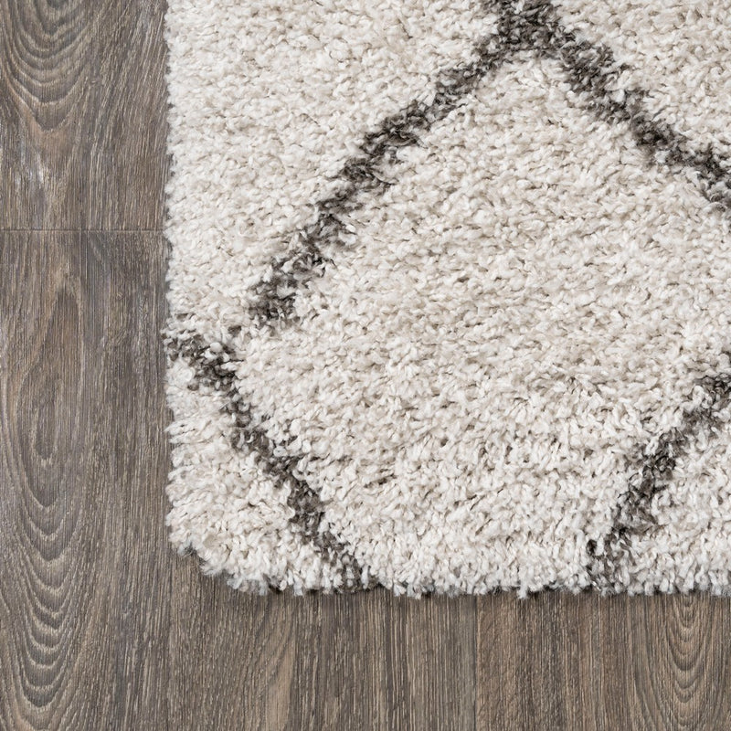 Inca Moroccan Diamond Shag Area Rug