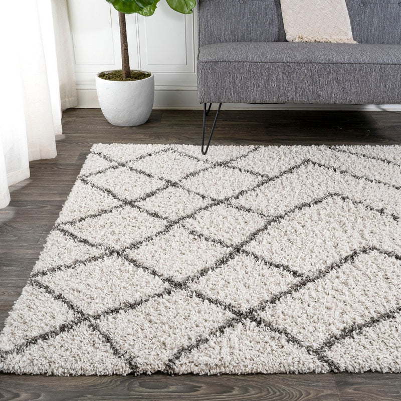 Inca Moroccan Diamond Shag Area Rug